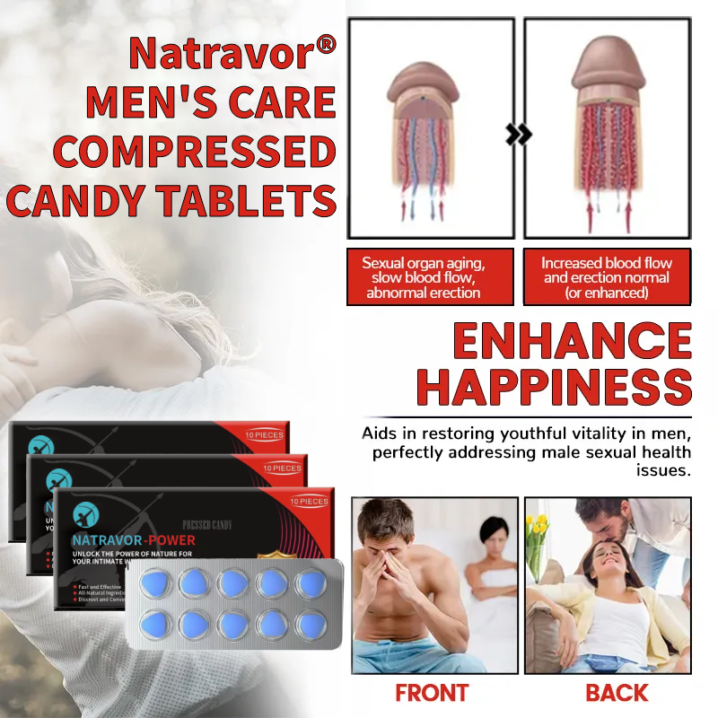 🔥NATRAVOR® Men's Care Compressed Candy Tablets🔥Stronger And Longer Lasting🔥